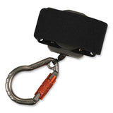 ergodyne® Squids 3002 Retractable Lanyard w/Carabiner+Belt-Loop Anchor, 2 lb Max Work Cap, 6" to 48", Gray, Ships in 1-3 Business Days (EGO19302) Each