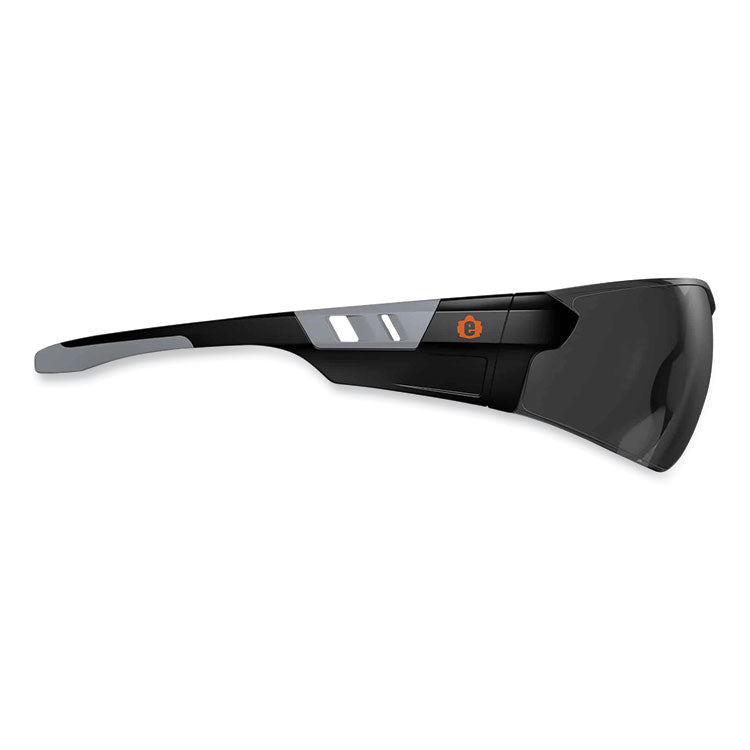 ergodyne® Skullerz Saga Frameless Safety Glasses, Black Nylon Impact Frame, Anti-Fog Smoke Polycarb Lens, Ships in 1-3 Business Days (EGO59133) Each