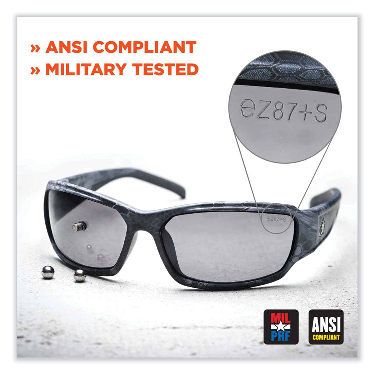 ergodyne® Skullerz Dagr Safety Glasses, Black Nylon Impact Frame, AntiFog Indoor/Outdoor Polycarbonate Lens, Ships in 1-3 Business Days (EGO52083) Each