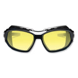 ergodyne® Skullerz Loki Safety Glasses/Goggles, Black Nylon Impact Frame, Yellow Polycarbonate Lens, Ships in 1-3 Business Days (EGO56050) Each