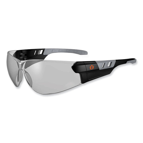 ergodyne® Skullerz Saga Frameless Safety Glasses, Black Nylon Impact Frame, AntiFog Indr/Outdr Polycarb Lens,Ships in 1-3 Business Days (EGO59183)