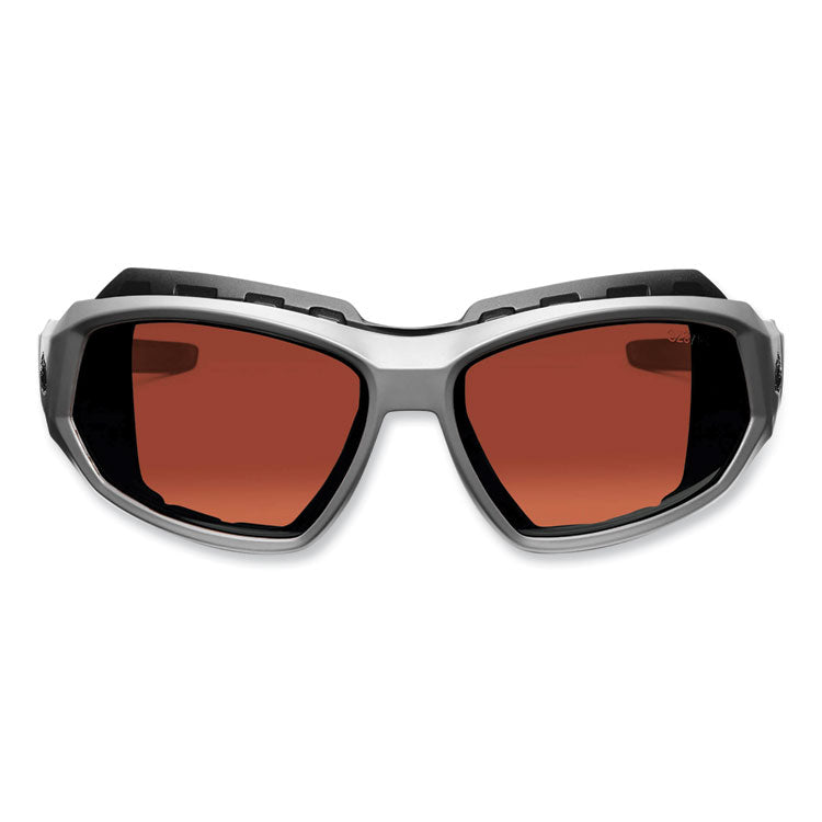 ergodyne® Skullerz Loki Safety Glasses/Goggles, Gray Nylon Impact Frame, Polarized Copper Polycarb Lens, Ships in 1-3 Business Days (EGO56121) Each