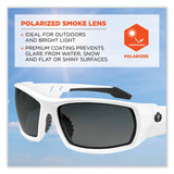ergodyne® Skullerz Odin Safety Glasses, White Nylon Impact Frame, Polarized Smoke Polycarbonate Lens, Ships in 1-3 Business Days (EGO50231) Each