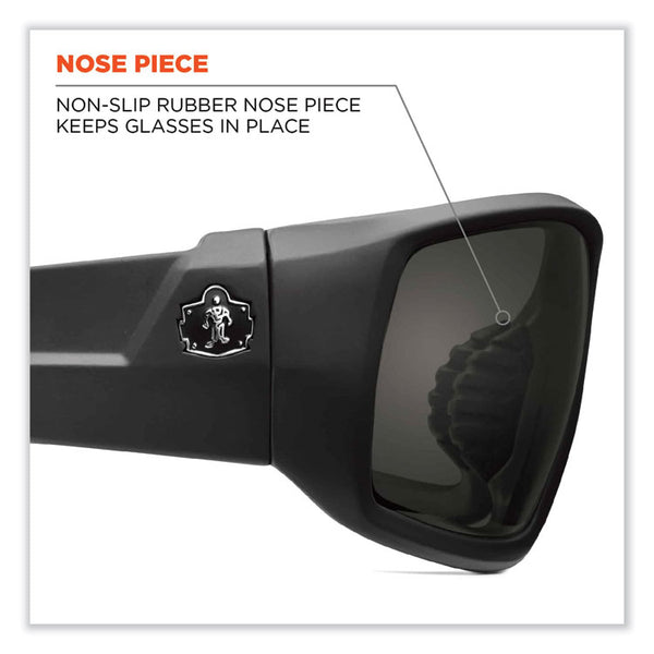 ergodyne® Skullerz Odin Safety Glasses, Black Nylon Impact Frame, Polarized G15 Polycarbonate Lens, Ships in 1-3 Business Days (EGO50071)