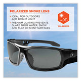 ergodyne® Skullerz Odin Safety Glasses, Black Nylon Impact Frame, Polarized Smoke Polycarbonate Lens, Ships in 1-3 Business Days (EGO50031) Each