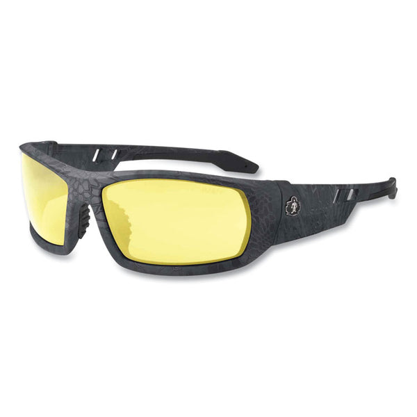 ergodyne® Skullerz Odin Safety Glasses, Kryptek Typhon Nylon Impact Frame, Yellow Polycarbonate Lens, Ships in 1-3 Business Days (EGO50550)