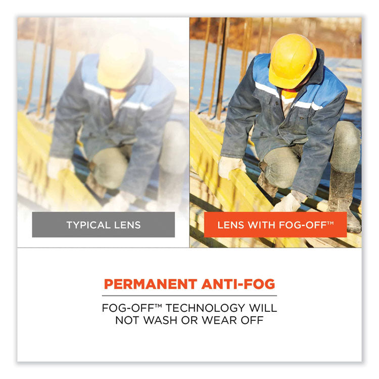 ergodyne® Skullerz Odin Safety Glasses, Kryptek Typhon Nylon Impact Frame, AntiFog Clear Polycarbonate Lens, Ships in 1-3 Business Days (EGO50503) Each