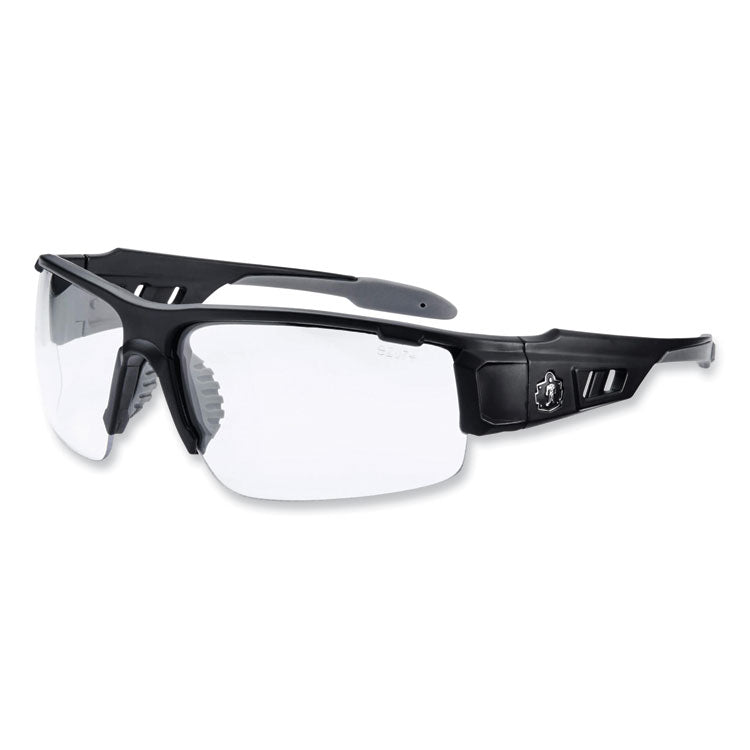 ergodyne® Skullerz Dagr Safety Glasses, Matte Black Nylon Impact Frame, Anti-Fog Clear Polycarbonate Lens, Ships in 1-3 Business Days (EGO52403) Each