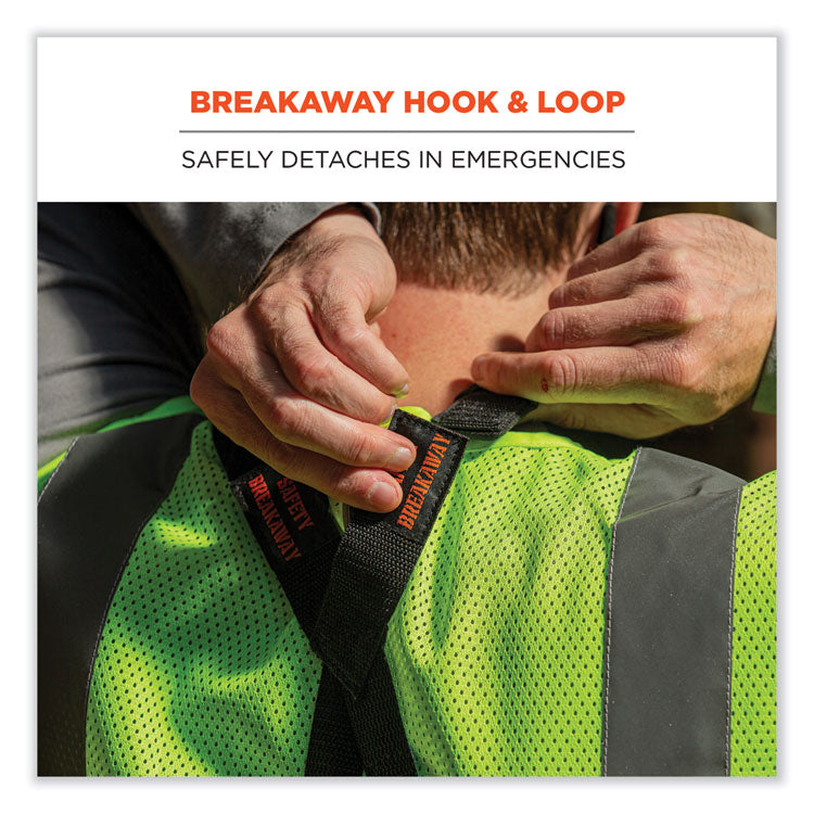 ergodyne® Squids 3138 Padded Barcode Scanner Lanyard Harness, 27" Arm Straps,18.5" Lanyard,Black/Orange/Gray,Ships in 1-3 Business Days (EGO19188) Each