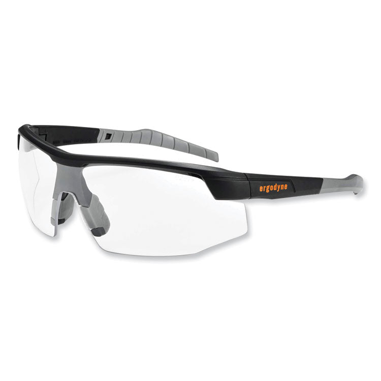 ergodyne® Skullerz Skoll Safety Glasses, Matte Black Nylon Impact Frame, Anti-Fog Clear Polycarbonate Lens, Ships in 1-3 Business Days (EGO59003) Each