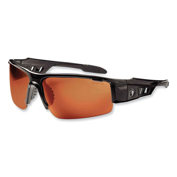 ergodyne® Skullerz Dagr Safety Glasses, Black Nylon Impact Frame, Polarized Copper Polycarbonate Lens, Ships in 1-3 Business Days (EGO52021) Each