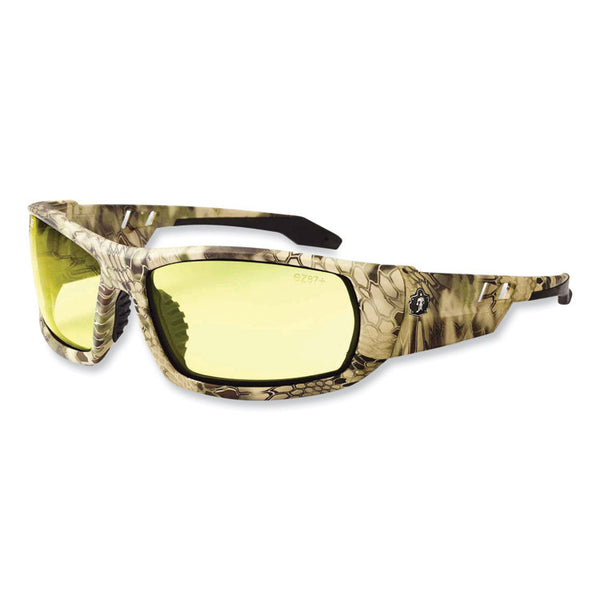 ergodyne® Skullerz Odin Safety Glasses, Kryptek Highlander Nylon Impact Frame, Yellow Polycarbonate Lens, Ships in 1-3 Business Days (EGO50350)