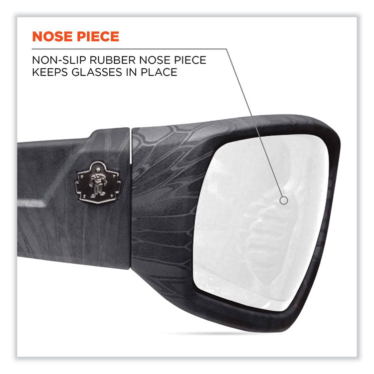 ergodyne® Skullerz Odin Safety Glasses, Kryptek Typhon Nylon Impact Frame, AntiFog Clear Polycarbonate Lens, Ships in 1-3 Business Days (EGO50503) Each