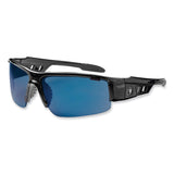 ergodyne® Skullerz Dagr Safety Glasses, Black Nylon Impact Frame, Blue Mirror Polycarbonate Lens, Ships in 1-3 Business Days (EGO52092) Each