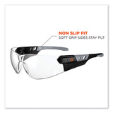 ergodyne® Skullerz Saga Frameless Safety Glasses, Black Nylon Impact Frame, Anti-Fog Clear Polycarb Lens, Ships in 1-3 Business Days (EGO59103) Each