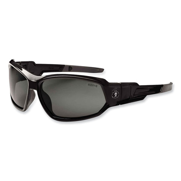 ergodyne® Skullerz Loki Safety Glasses/Goggles, Black Nylon Impact Frame,Polarized Smoke Polycarbonate Lens, Ships in 1-3 Business Days (EGO56031) Each
