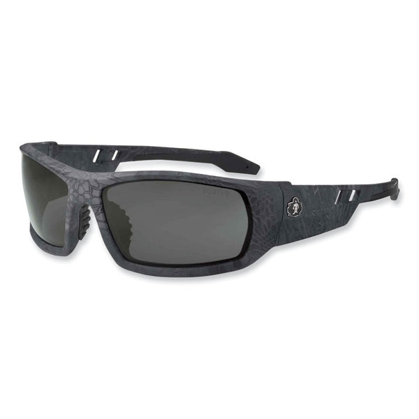 ergodyne® Skullerz Odin Safety Glasses, Kryptek Typhon Nylon Impact Frame, AntiFog Smoke Polycarbonate Lens, Ships in 1-3 Business Days (EGO50533) Each