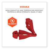 ergodyne® Squids 3400 Dual Clip Glove Clip Holder, 1 x 1 x 6.5, Acetal Copolymer, Red, 100/Pack, Ships in 1-3 Business Days (EGO19313BULK) Case of 100