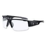 ergodyne® Skullerz Dagr Safety Glasses, Matte Black Nylon Impact Frame, Clear Polycarbonate Lens, Ships in 1-3 Business Days (EGO52400) Each