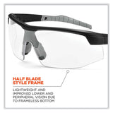 ergodyne® Skullerz Skoll Safety Glasses, Matte Black Nylon Impact Frame, Anti-Fog Clear Polycarbonate Lens, Ships in 1-3 Business Days (EGO59003) Each