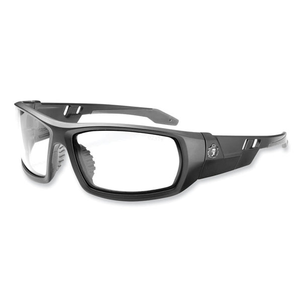ergodyne® Skullerz Odin Safety Glasses, Matte Black Nylon Impact Frame, Anti-Fog Clear Polycarbonate Lens, Ships in 1-3 Business Days (EGO50403)