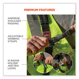 ergodyne® Squids 3138 Padded Barcode Scanner Lanyard Harness, 33" Arm Straps,18.5" Lanyard,Black/Orange/Gray,Ships in 1-3 Business Days (EGO19189) Each