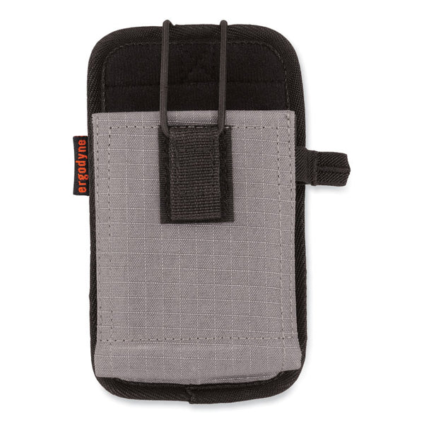 ergodyne® Squids 5544 Phone Style Scanner Holster w/Belt Clip and Loops, 1 Comp, 3.75 x 1.25 x 6.5, Gray, Ships in 1-3 Business Days (EGO19187) Each