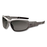 ergodyne® Skullerz Loki Safety Glasses/Goggles, Matte Gray Nylon Impact Frame, Polarized Smoke Polycarb Lens,Ships in 1-3 Business Days (EGO56131) Each