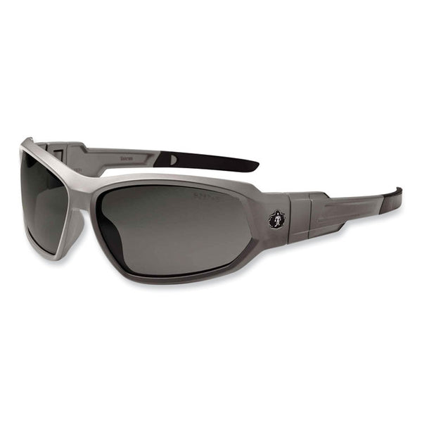ergodyne® Skullerz Loki Safety Glasses/Goggles, Matte Gray Nylon Impact Frame, Polarized Smoke Polycarb Lens,Ships in 1-3 Business Days (EGO56131) Each