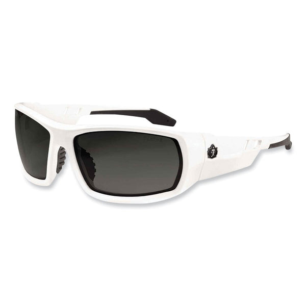 ergodyne® Skullerz Odin Safety Glasses, White Nylon Impact Frame, Polarized Smoke Polycarbonate Lens, Ships in 1-3 Business Days (EGO50231)