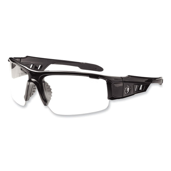 ergodyne® Skullerz Dagr Safety Glasses, Black Nylon Impact Frame, Anti-Fog Clear Polycarbonate Lens, Ships in 1-3 Business Days (EGO52003) Each