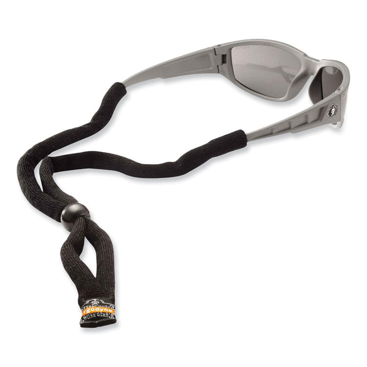 ergodyne® Skullerz 3200 Cotton Eyewear Lanyard, 14" Long, Black, Ships in 1-3 Business Days (EGO19152) Each