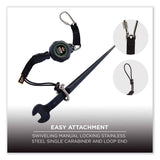 ergodyne® Squids 3001 Retractable Tool Lanyard w/Choking-Loop Tool Tether+Carabiner Anchor, 2lb Capacity,48",Ships in 1-3 Business Days (EGO19301) Each