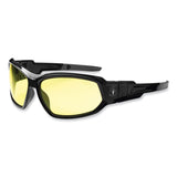 ergodyne® Skullerz Loki Safety Glasses/Goggles, Black Nylon Impact Frame, Yellow Polycarbonate Lens, Ships in 1-3 Business Days (EGO56050) Each