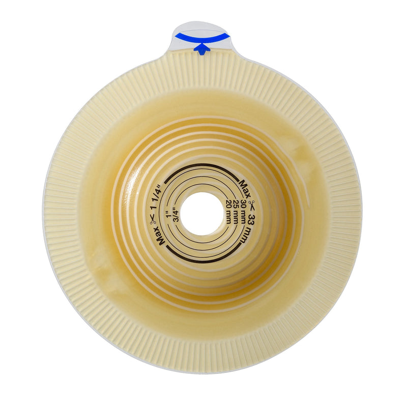 Assura® Ostomy Barrier Trim to Fit, Standard Wear Pectin Based Adhesive 60 mm Flange Blue Code System Synthetic Resin 3/4 to 1-3/4 Inch Opening (551373_BX) 5/BX