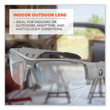 ergodyne® Skullerz Dagr Safety Glasses, Matte Gray Nylon Impact Frame, Indoor/Outdoor Polycarbonate Lens, Ships in 1-3 Business Days (EGO52180) Each