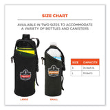 ergodyne® Squids 3775 Can + Bottle Holder Trap, Small, 3.62 x 7.25 x 2.5, Neoprene, Black, Ships in 1-3 Business Days (EGO19775) Each