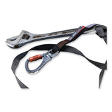 ergodyne® Squids 3129 Tool Lanyard w/Double-Locking Swivel Carabiner+Loop, 40 lb Max Work Cap, 76", Black, Ships in 1-3 Business Days (EGO19137) Each