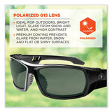 ergodyne® Skullerz Odin Safety Glasses, Black Nylon Impact Frame, Polarized G15 Polycarbonate Lens, Ships in 1-3 Business Days (EGO50071) Each
