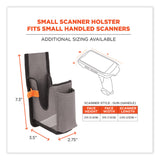 ergodyne® Squids 5540 Handheld Barcode Scanner Holster w/ Belt Loop, Small, 2.75x3.5x7.3, Polyester, Gray, Ships in 1-3 Business Days (EGO19180) Each