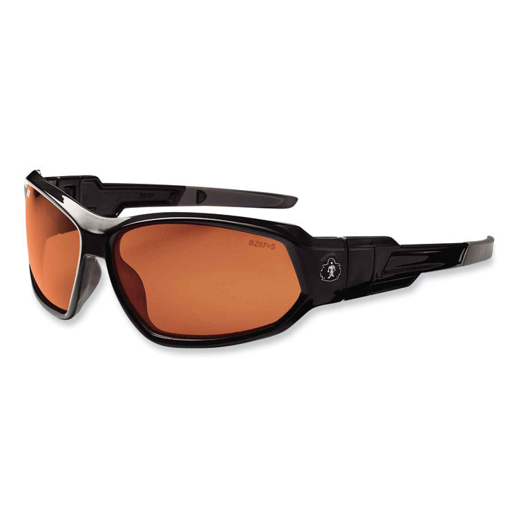 ergodyne® Skullerz Loki Safety Glasses/Goggles, Black Nylon Impact Frame, Polarized Copper Polycarb Lens, Ships in 1-3 Business Days (EGO56021) Each