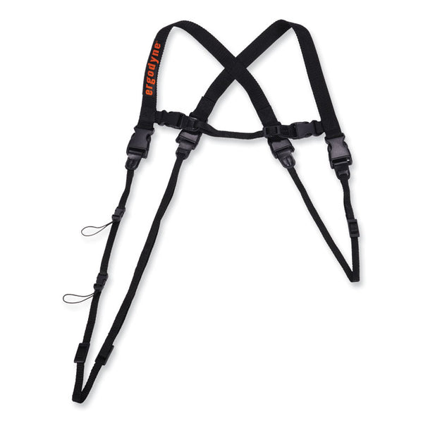 ergodyne® Squids 3132 Barcode Scanner Lanyard Harness, X-Large: 23" Arm Strap, 46" Lanyard Strap, Black, Ships in 1-3 Business Days (EGO19170) Each
