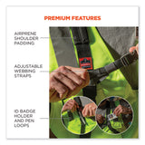 ergodyne® Squids 3138 Padded Barcode Scanner Lanyard Harness, 27" Arm Straps,18.5" Lanyard,Black/Orange/Gray,Ships in 1-3 Business Days (EGO19188) Each
