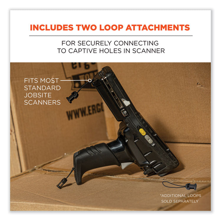 ergodyne® Squids 3137 Padded Barcode Scanner Lanyard Sling, 49" to 60" Long, Black, Ships in 1-3 Business Days (EGO19177) Each