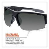 ergodyne® Skullerz Dagr Safety Glasses, Matte Black Nylon Impact Frame, Smoke Polycarbonate Lens, Ships in 1-3 Business Days (EGO52430) Each
