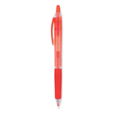 Pilot® Precise Gel BeGreen Gel Pen, Retractable, Fine 0.7 mm, Red Ink, Translucent Red Barrel, Dozen (PIL15003)