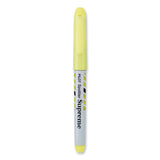 Pilot® Spotliter Supreme Highlighter, Fluorescent Yellow Ink, Chisel Tip, Yellow/White Barrel, Dozen (PIL16008)