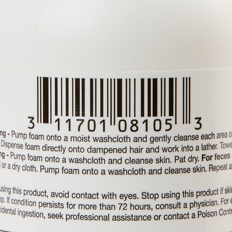 Bedside-Care® Rinse-Free Shampoo and Body Wash 8.1 oz. Pump Bottle Unscented (1077625_CS) 12/CS