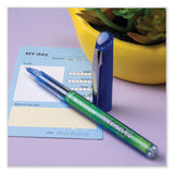 Pilot® Precise V5 BeGreen Roller Ball Pen, Stick, Extra-Fine 0.5 mm, Blue Ink, Blue Barrel, Dozen (PIL26301)