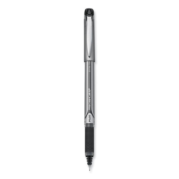 Pilot® Precise Grip Roller Ball Pen, Stick, Extra-Fine 0.5 mm, Black Ink, Black Barrel, Dozen (PIL28801)